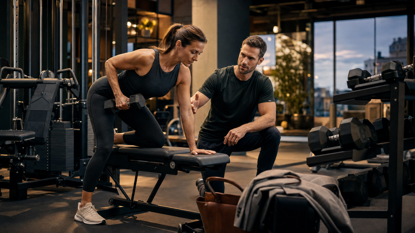 Maschinen oder freie Gewichte für Anfänger im Fitnessstudio